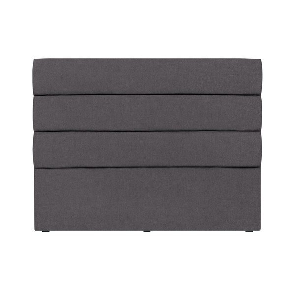 Tmavě šedé čelo postele Mazzini Sofas Pesaro, 200 x 120 cm