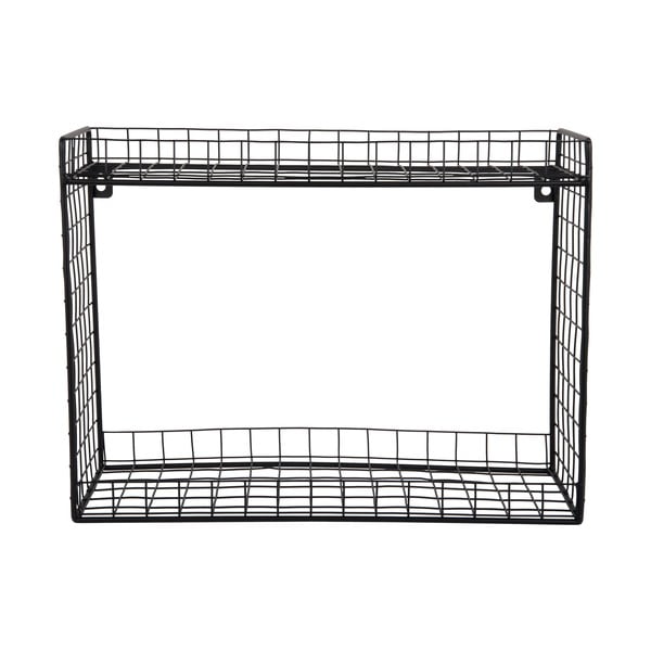 Černá patrová ocelová police 40 cm Reja – PT LIVING