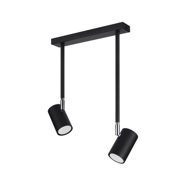 Černé bodové svítidlo 10x30 cm Jones – Sollux-image-3