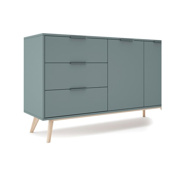 Komoda šedozelená 140x81x40 cm Pisco – Marckeric-image-2