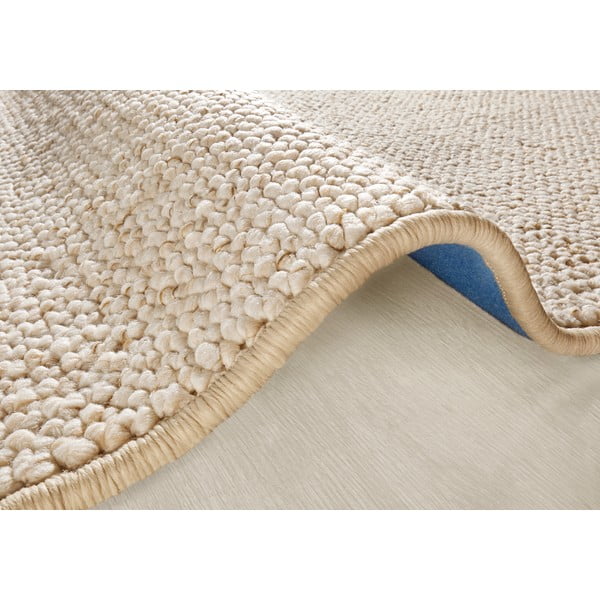 Krémový kulatý koberec ø 133 cm Wolly – BT Carpet-image-3