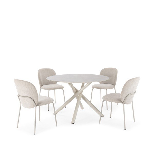 Kulatý jídelní stůl s keramickou deskou ø 119,5 cm Talia – Marckeric-image-4