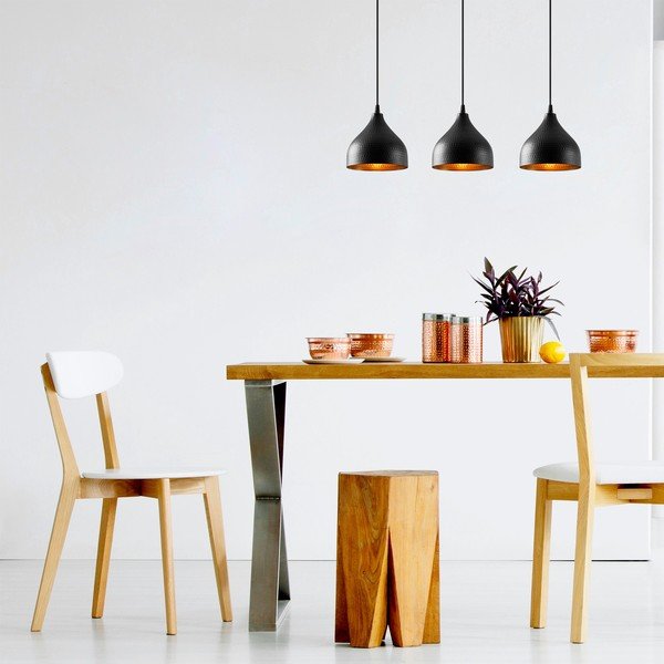 Černé závěsné svítidlo s kovovým stínidlem Tattoo – Opviq lights-image-1