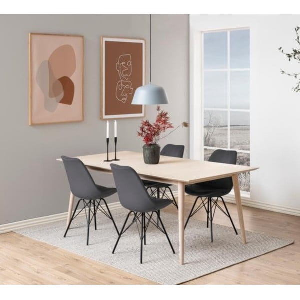 Černo-šedá jídelní židle Eris – Actona-image-1