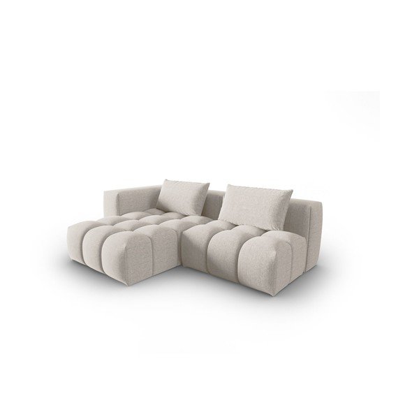 Béžová rohová pohovka (levý roh/s lenoškou) Verona – Cosmopolitan Design