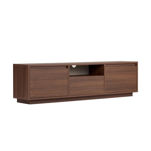 TV stolek v dekoru ořechu v tmavě přírodní barvě 160x42x30 cm Sentinel – Kalune Design