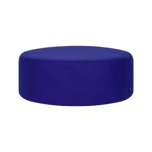 Modrý vlněný taburet Folk – noo.ma