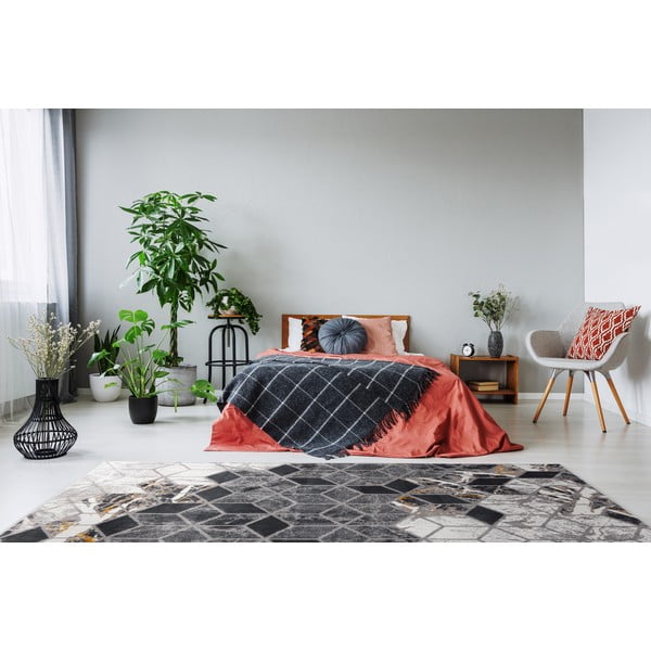 Šedý koberec 133x190 cm Soft – FD-image-1