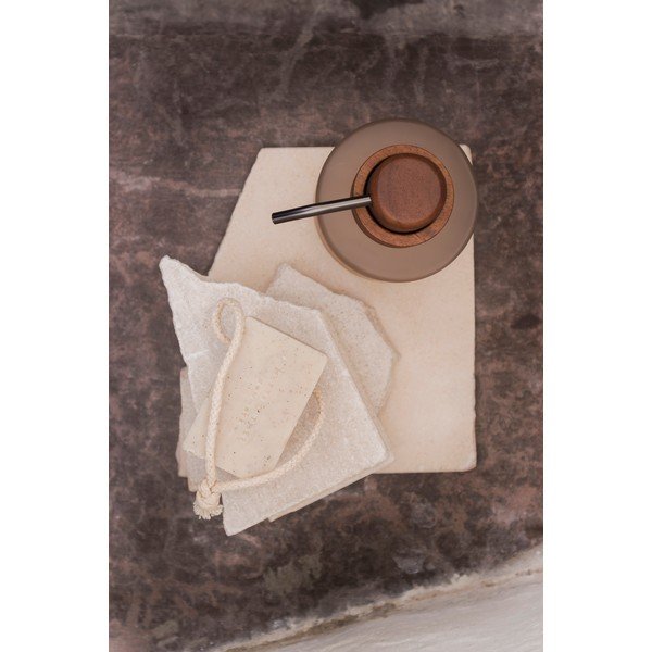 Béžový skleněný dávkovač mýdla 310 ml Modest – Mette Ditmer Denmark-image-3