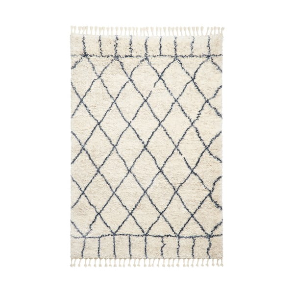 Krémově bílý koberec Think Rugs Aspen Lines, 80 x 150 cm