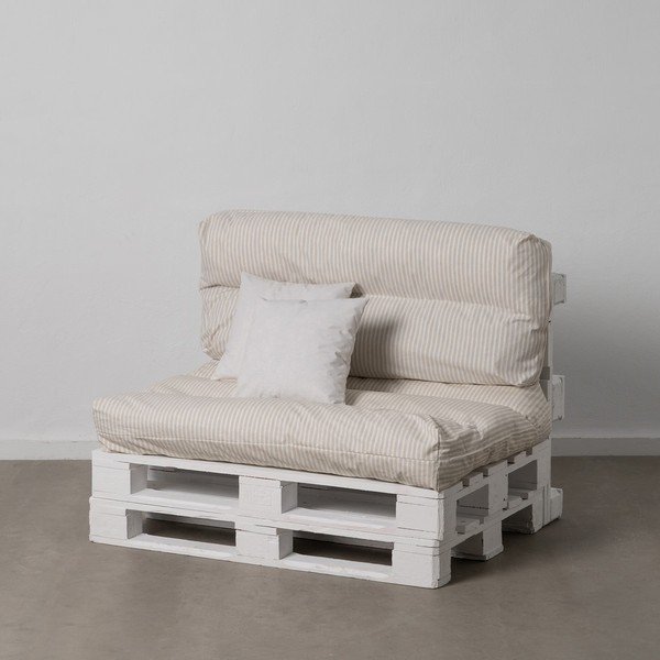 Bílo-béžové zahradní podsedáky na palety v sadě 4 ks  80x112 cm – Ixia-image-1