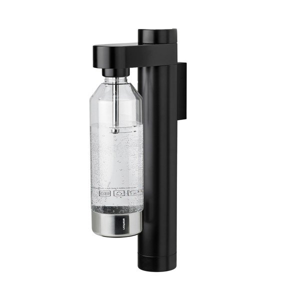 Černý výrobník sody z nerezové oceli Brus – Stelton