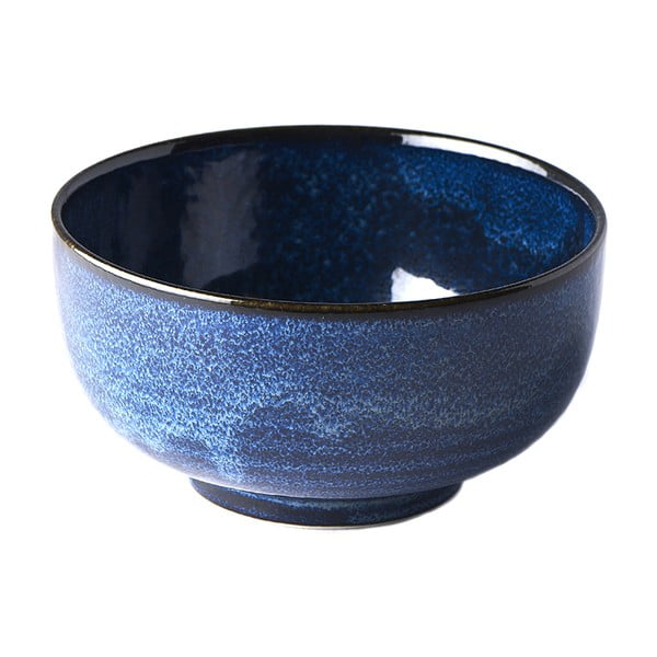 Modrá keramická miska MIJ Indigo, ø 16 cm