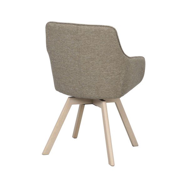 Béžová čalouněná jídelní křesla v sadě 2 ks Alison – Rowico-image-4