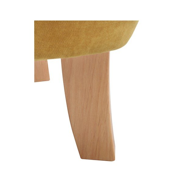 Hořčicově žluté  křeslo ušák Max Winzer Kendra Velor-image-4