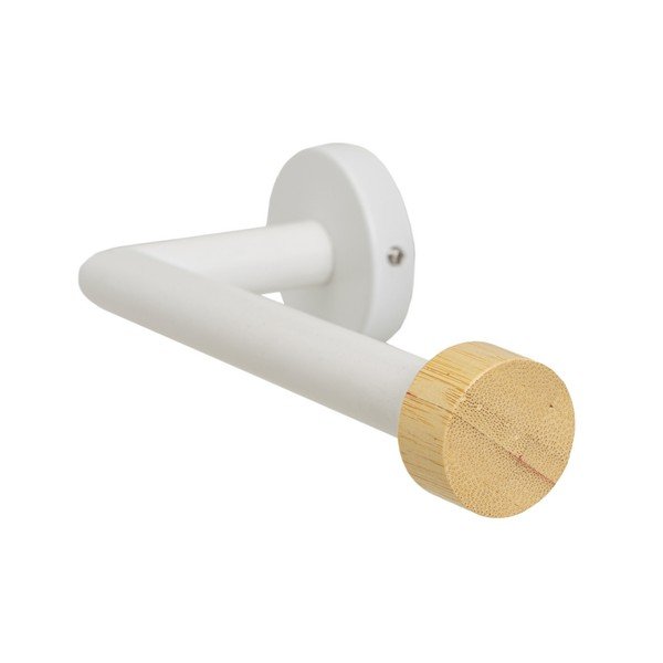 Bílý nástěnný kovový držák na toaletní papír – Casa Selección-image-2