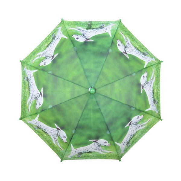 Zelený deštník s potiskem štěňátka Esschert Design Animals-image-1