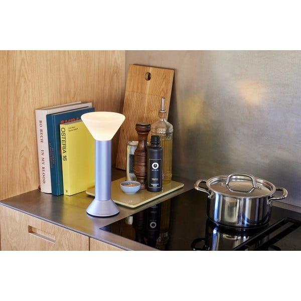 Fialová stmívatelná stolní lampa (výška 30 cm) Flash – Hübsch-image-1