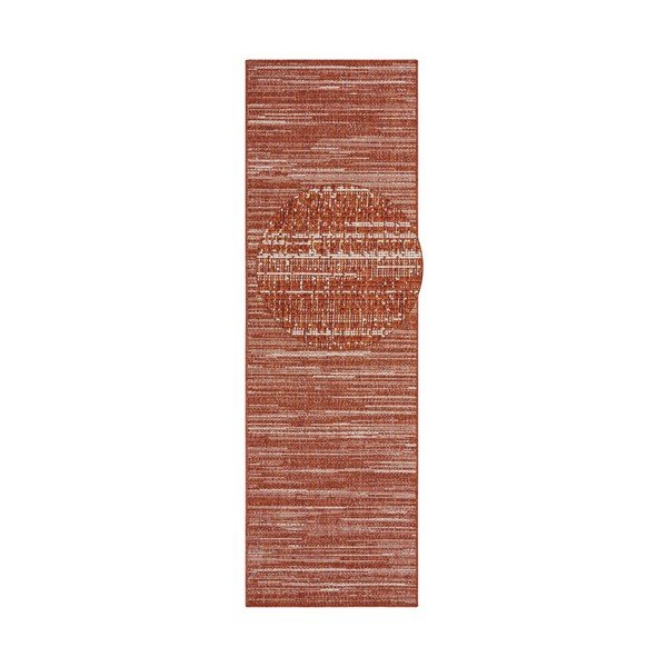 Červený venkovní koberec běhoun 350x80 cm Gemini - Elle Decoration