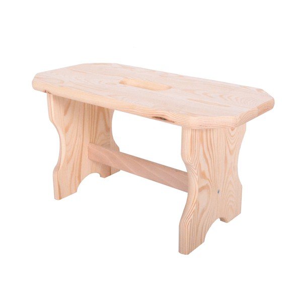 Stolička z borovicového dřeva v přírodní barvě Forte – Rojaplast-image-2