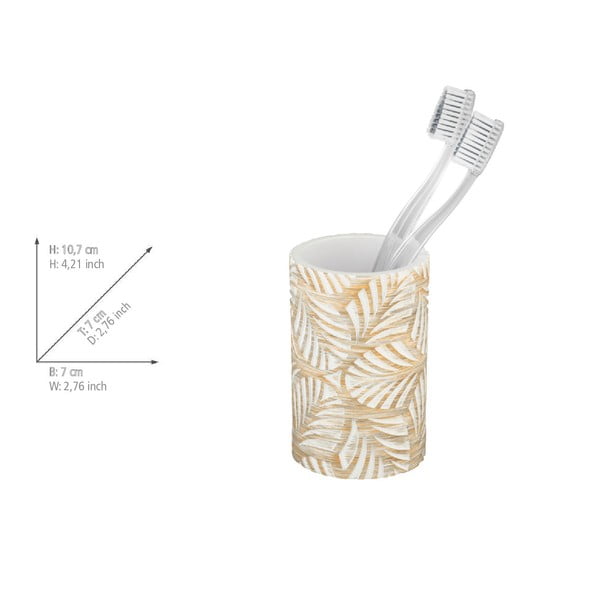 Béžová sada doplňků do koupelny z polyresinu Terralba – Wenko-image-3