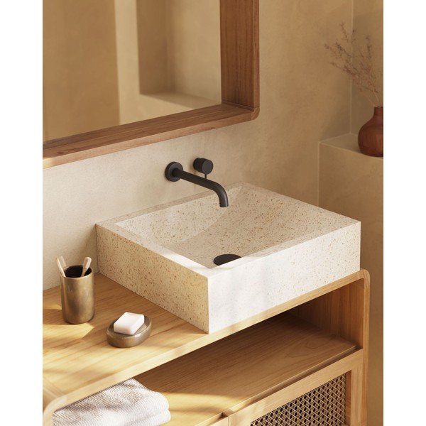 Umyvadlo z terrazzo Kave Home Sunday, 45 x 40 cm-image-1