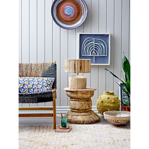 Černo-hnědé křeslo s výpletem Grant - Bloomingville-image-1