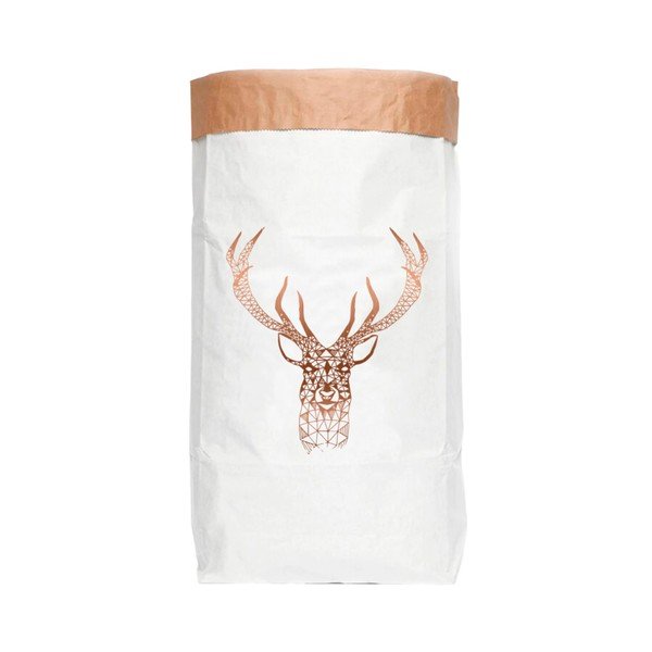 Úložný pytel z recyklovaného papíru Really Nice Things Copper Deer