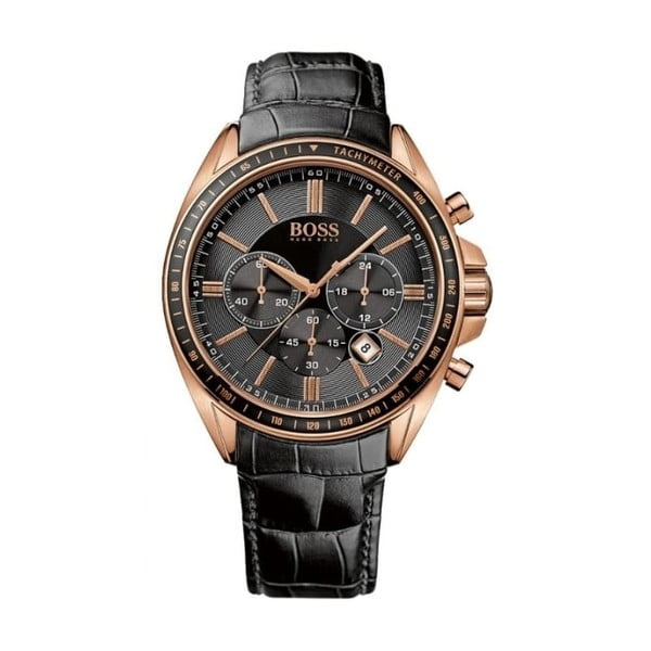 Pánské hodinky s koženým řemínkem Hugo Boss Destin