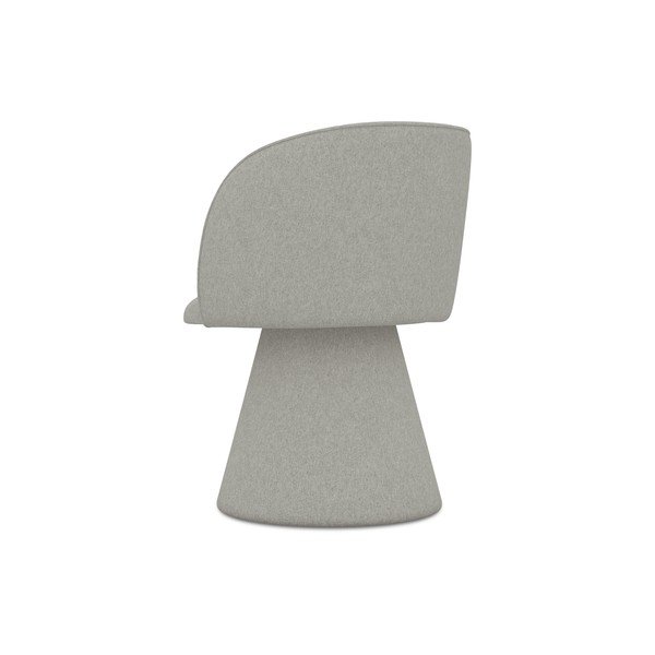 Světle šedé čalouněné jídelní křeslo Maia – Makamii-image-2