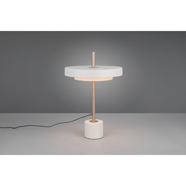 Slonovinová LED stmívatelná stolní lampa (výška 45,5 cm) Keaton – Trio-image-1