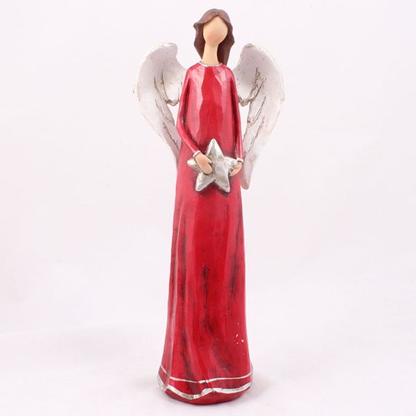 Červený anděl s hvězdou Dakls