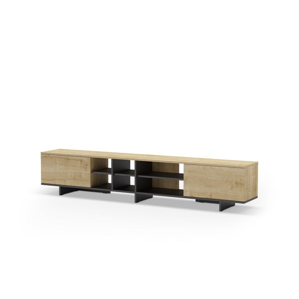 TV stolek v dekoru dubu v přírodní barvě 230x44 cm Cequoia – Marckeric-image-3