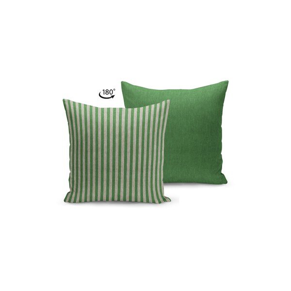 Zeleno-béžový povlak na polštář Kate Louise Stripes, 45 x 45 cm-image-1