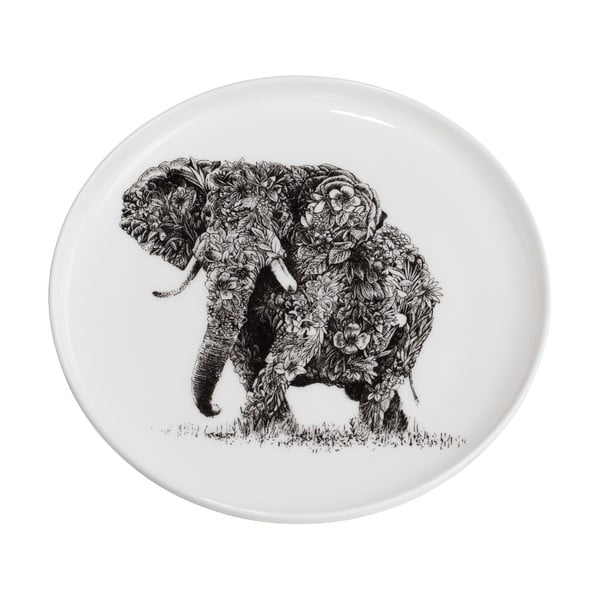 Bílý porcelánový talíř Maxwell & Williams Marini Ferlazzo Elephant, ø 20 cm