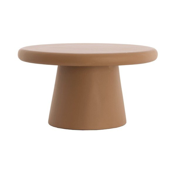 Kulatý konferenční stolek v terakotové barvě ø 70 cm Kulona – Light & Living