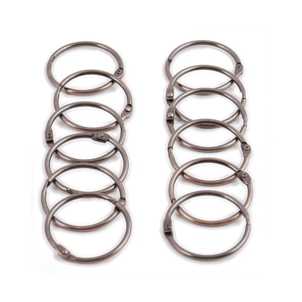 Kroužky ke sprchovému závěsu v sadě 12 ks v měděné barvě Ringo Small – Spirella-image-3