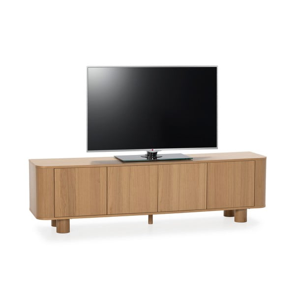 TV stolek v dekoru dubu v přírodní barvě 180x50,5x40 cm Padoc – MOME-image-4