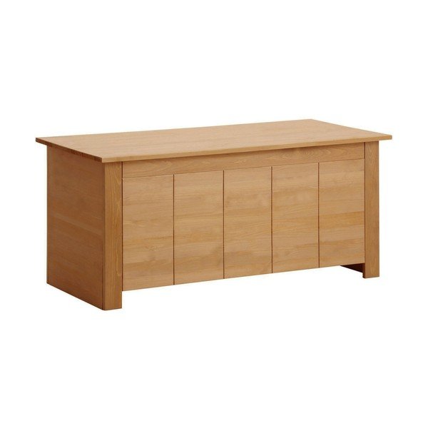 Truhla z borovicového dřeva v přírodní barvě 100x45 cm Bertram – Støraa-image-1