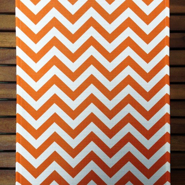 Běhoun na stůl Orange Chevron-image-1
