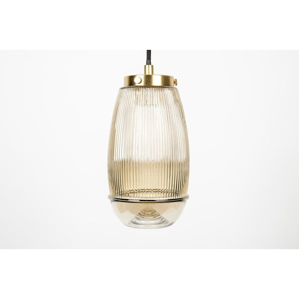 Závěsné svítidlo ve zlaté barvě se skleněným stínítkem ø 12 cm Robin - White Label-image-2