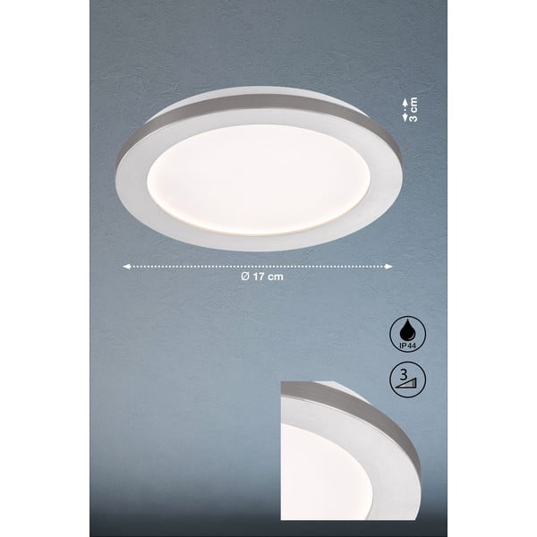 LED stropní svítidlo ve stříbrné barvě Gotland – Fischer & Honsel-image-3
