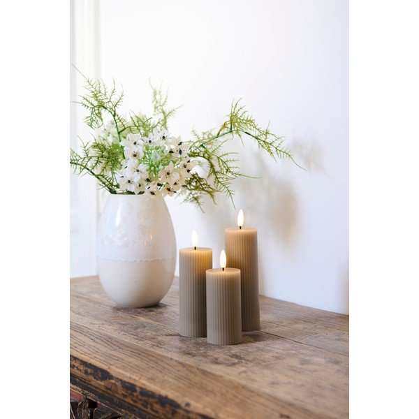 LED svíčky v sadě 3 ks na USB (výška 15 cm) Smilla – Sirius-image-1