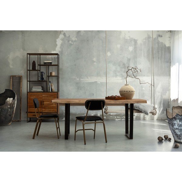 Jídelní stůl s deskou z akácie 90x180 cm Elmer – Bizzotto-image-1