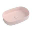 Růžové keramické umyvadlo 55x36 cm Infinity Oval – Sapho