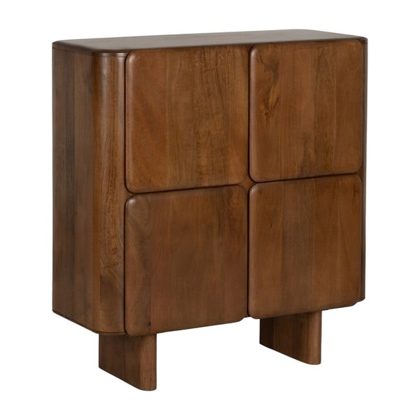 Hnědá skříňka z mangového dřeva 104x110x45 cm Nosy – Ixia