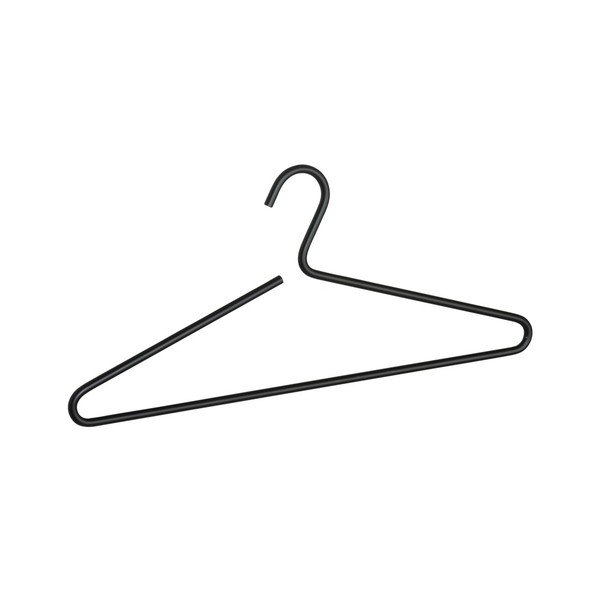 Hliníkové ramínko na oblečení v černé barvě Wenko Lux-image-1