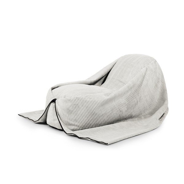 Krémový manšestrový dětský sedací vak Cocoon 120 – SLOWDOWN