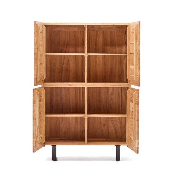 Komoda z masivu akácie v přírodní barvě 100x155x40,5 cm Uxue – Kave Home-image-3