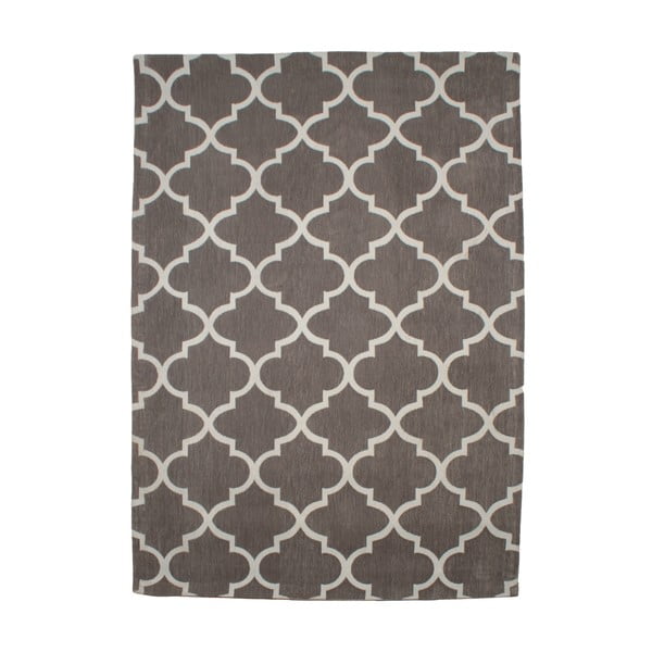 Bavlněný koberec Boho Grey/White, 120x180 cm